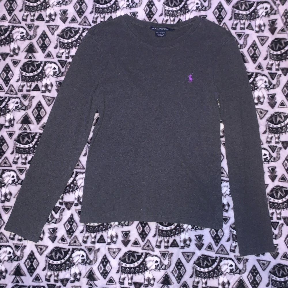 Grey Polo Long Sleeve